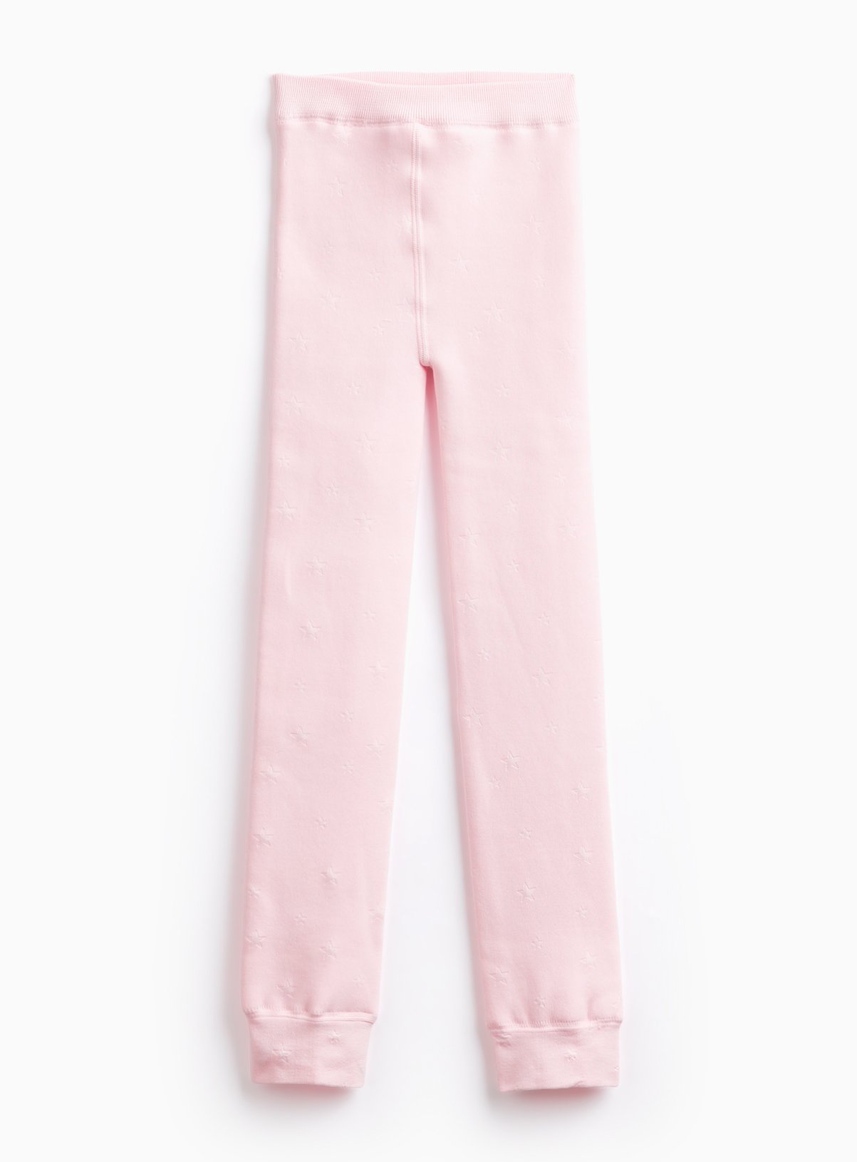 Pink Star Embossed Thermal Faux Fur Lined Leggings 7-8 years