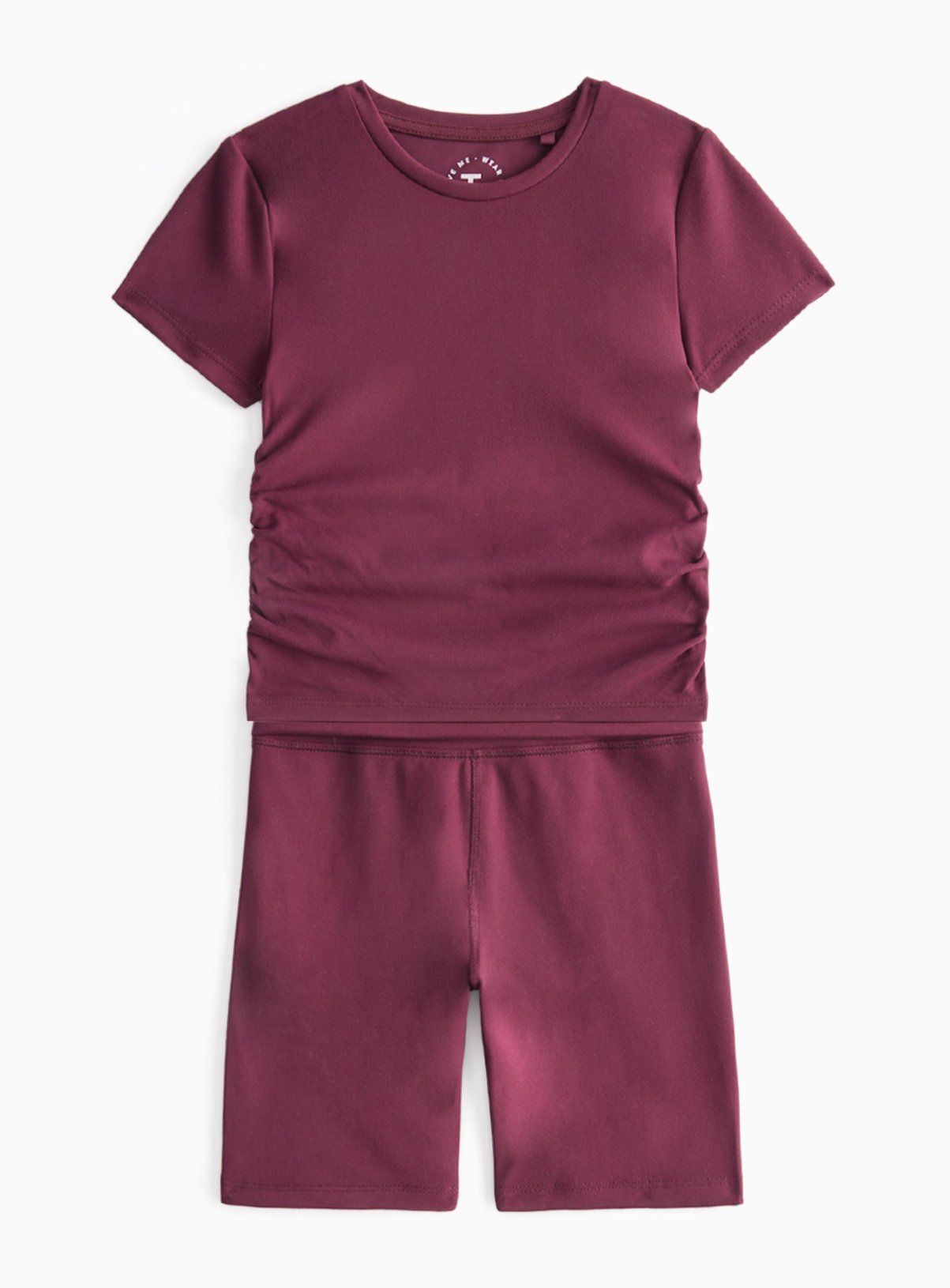 Burgundy Active T-Shirt and Shorts Set 10 years