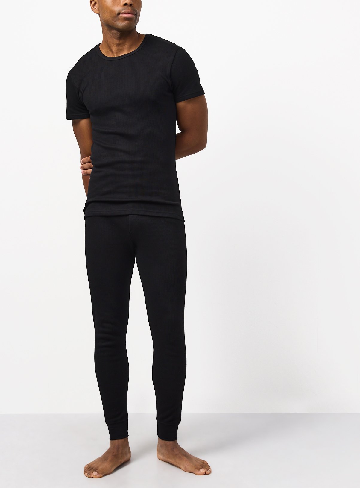 Black Thermal Long Johns 