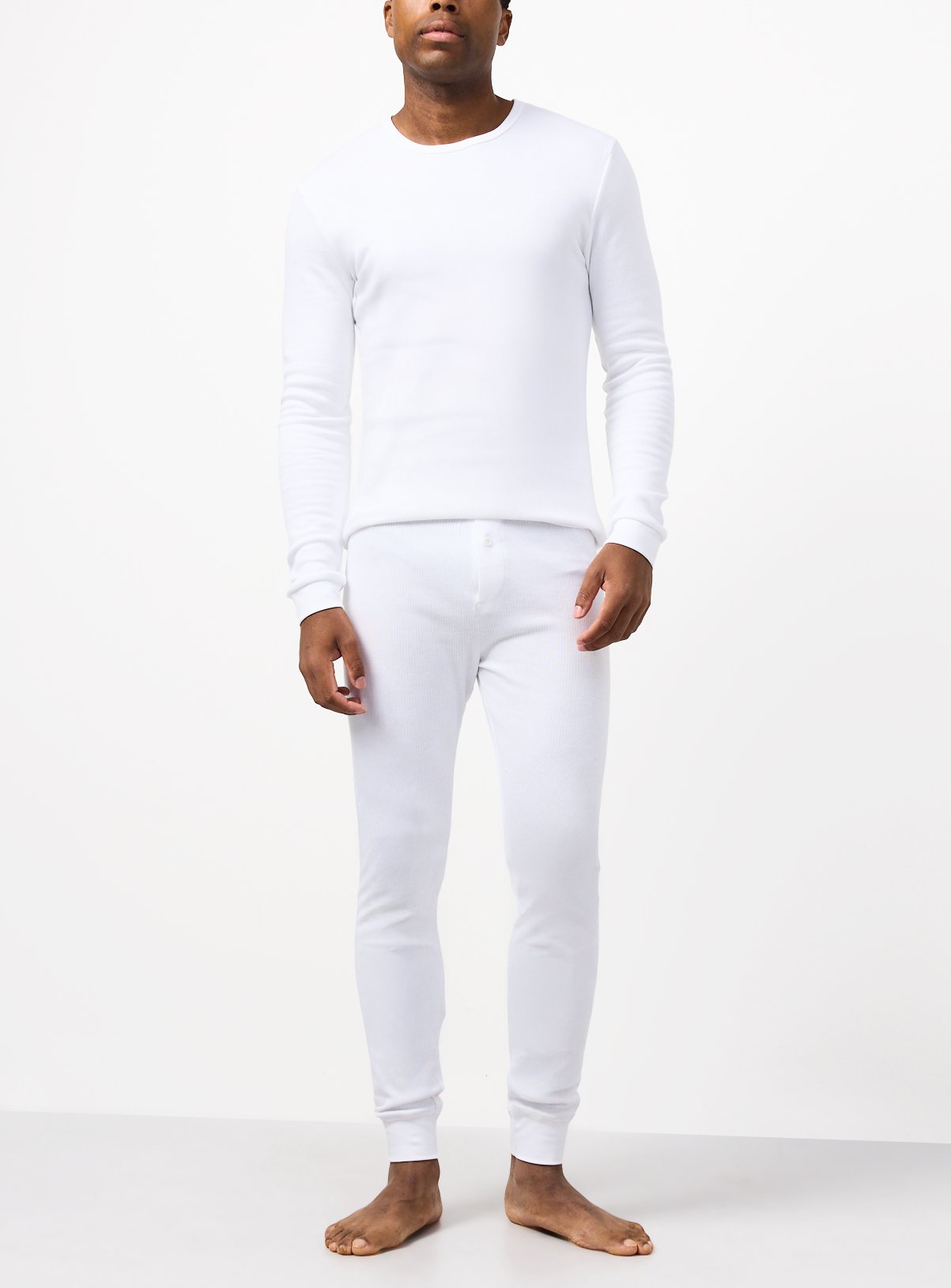 White Thermal Long Johns 