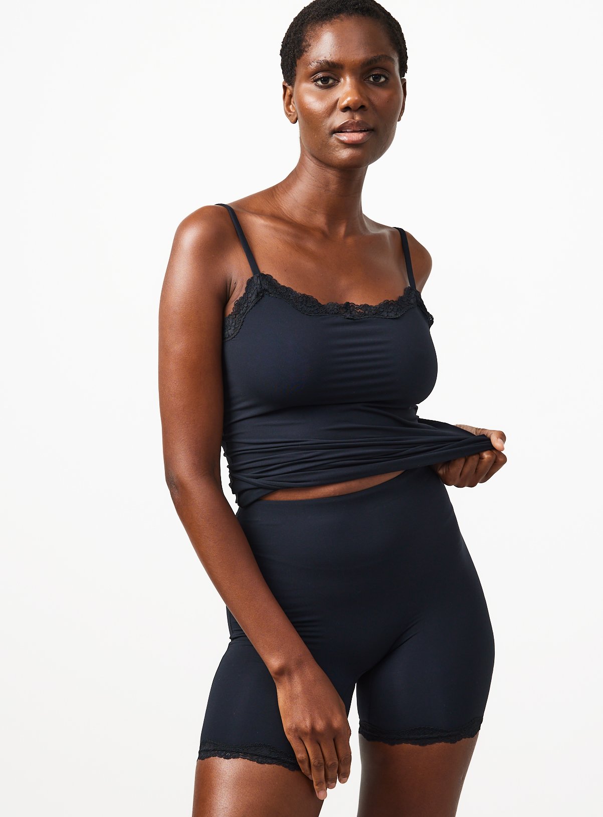 Smoothform™ Black Double Layered Smoothing High Waist Shorts  