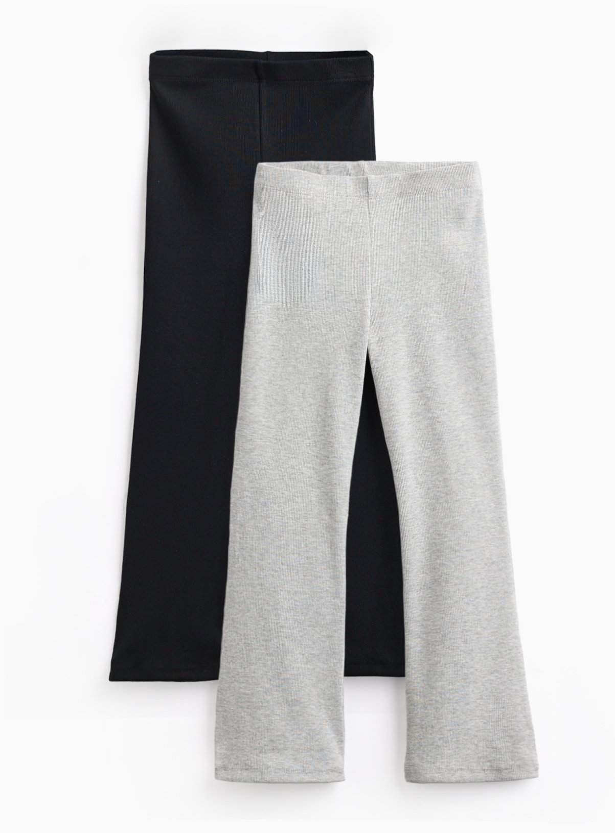 Black & Grey Flared Leggings 2 Pack 10 years