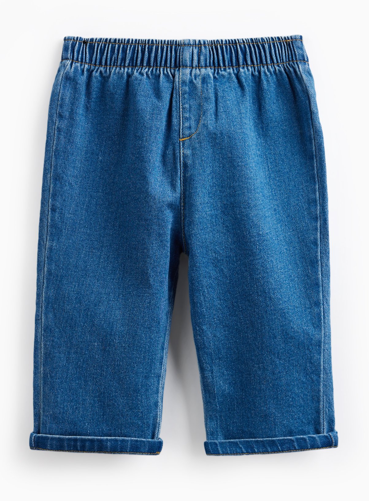 Blue Denim Barrel Leg Trousers 3-6 months