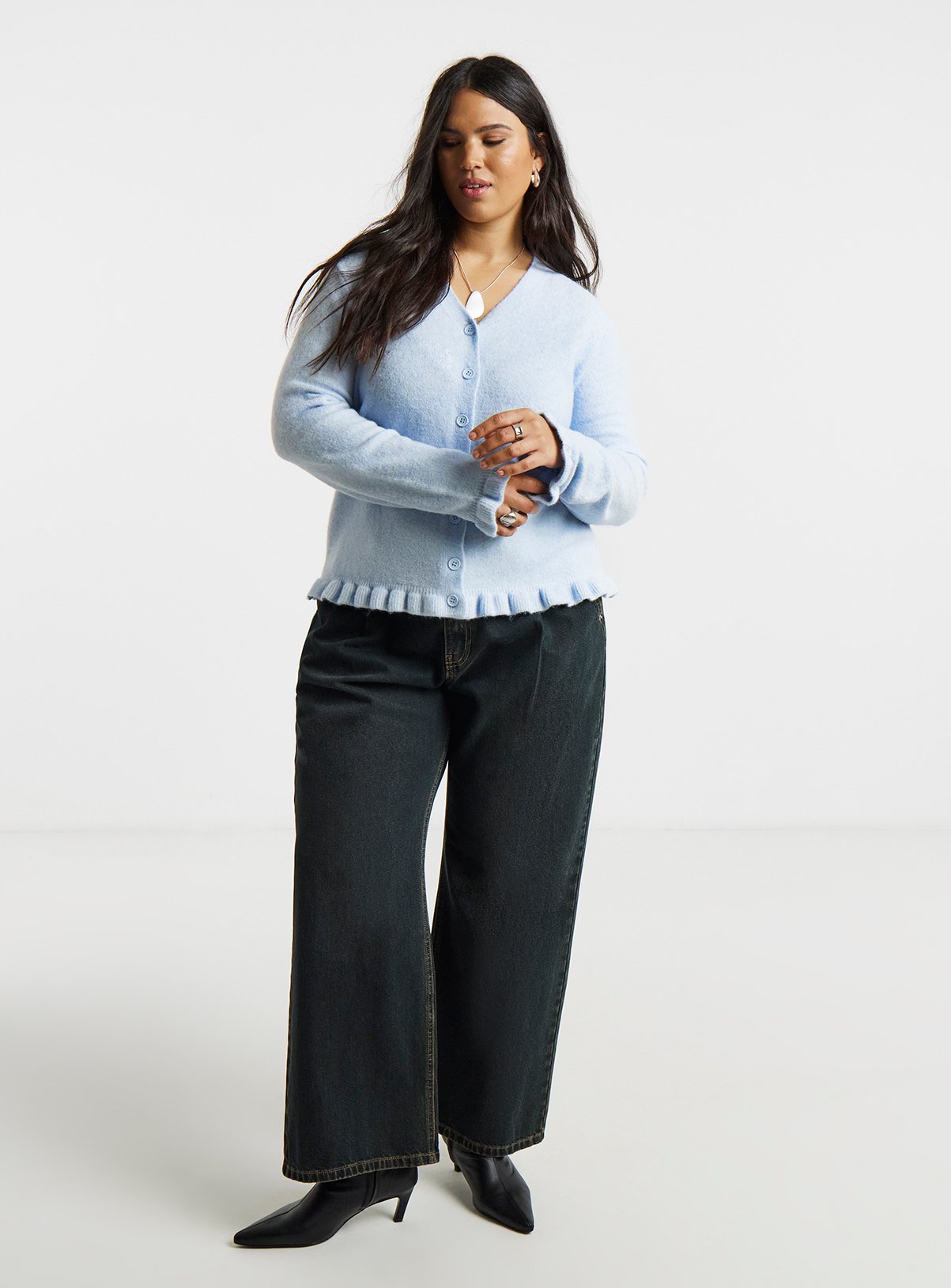 SIMPLY BE Frill Cardigan 