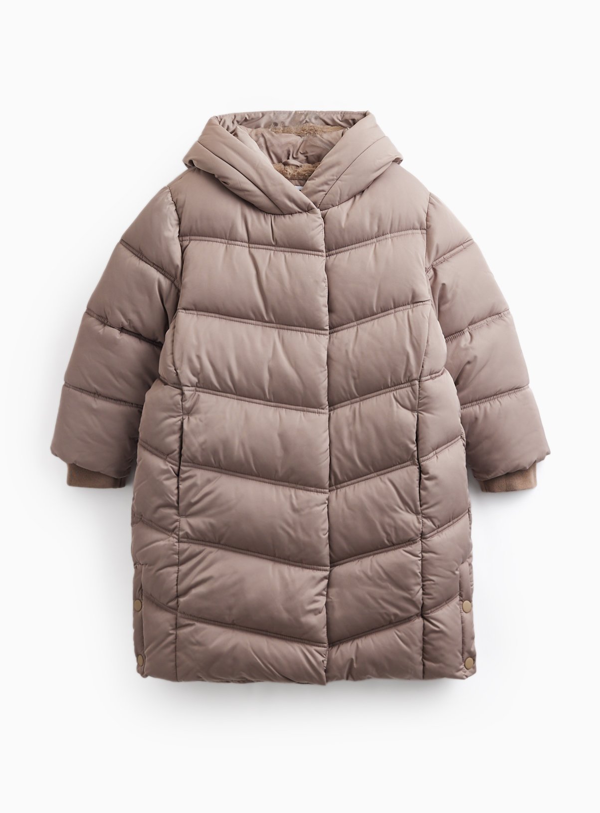 Longline Duvet Puffer Coat 