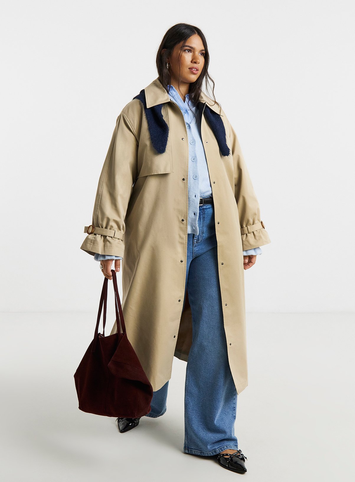 SIMPLY BE Maxi Trench Coat 