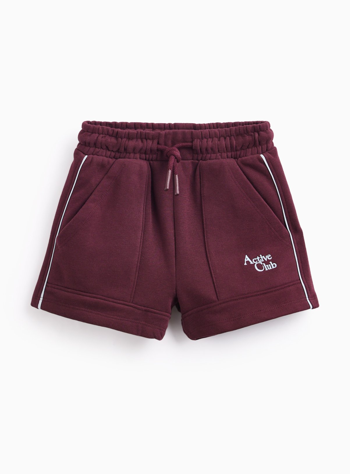 Burgundy Active Club Graphic Sweat Shorts 10 years
