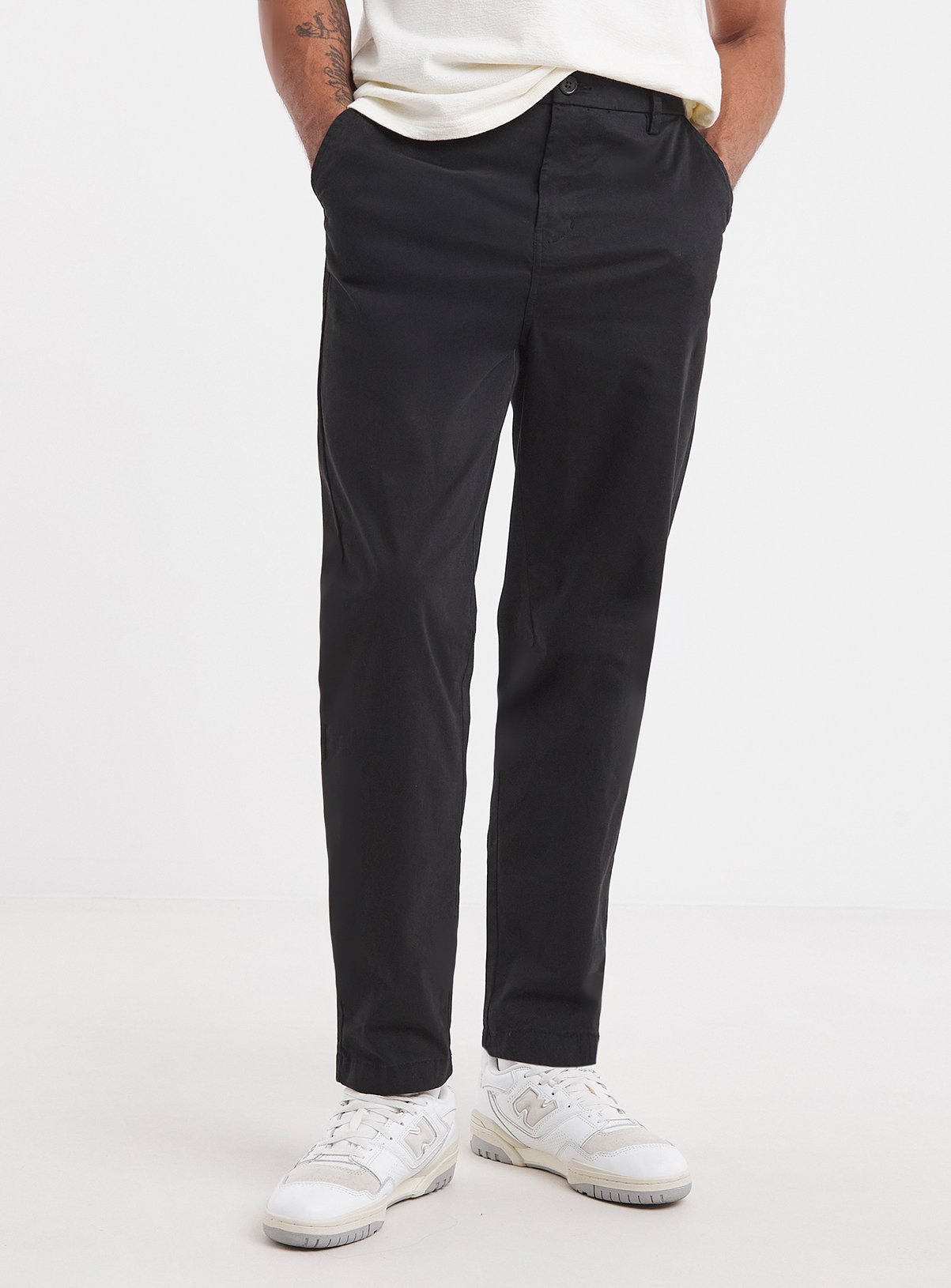 JACAMO Loose Fit Chino Black 