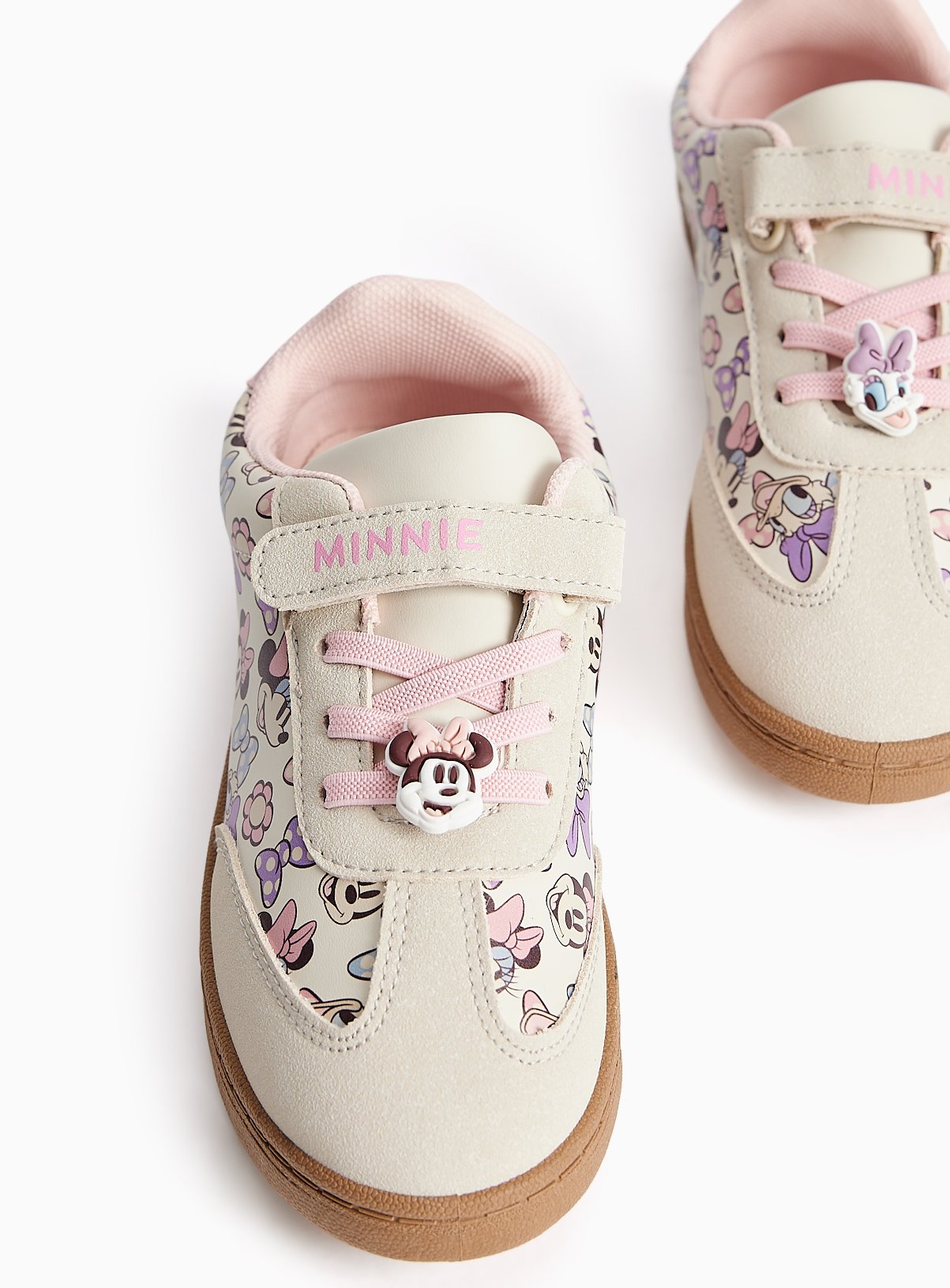 Neutral Disney Minnie Mouse Detail Trainers 