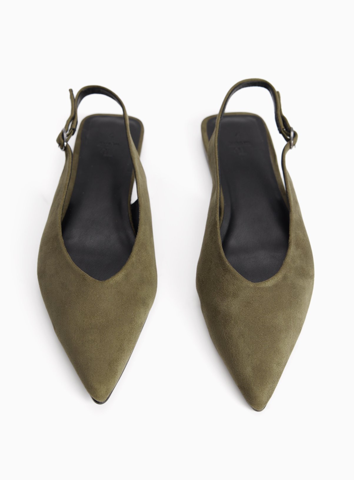 Faux Suede Slingback Sandals 