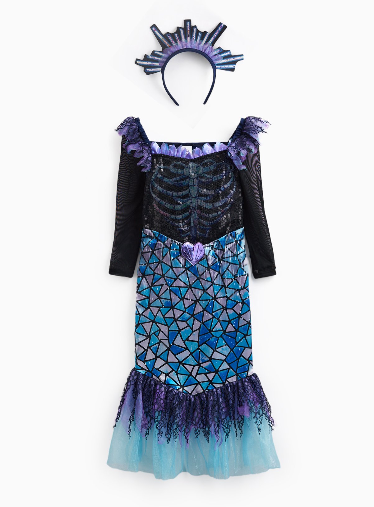 Halloween Mermaid Fancy Dress Costume 