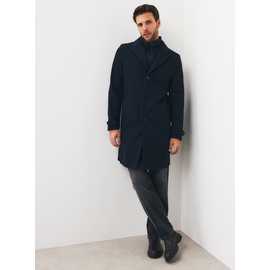 Navy Longline Coat