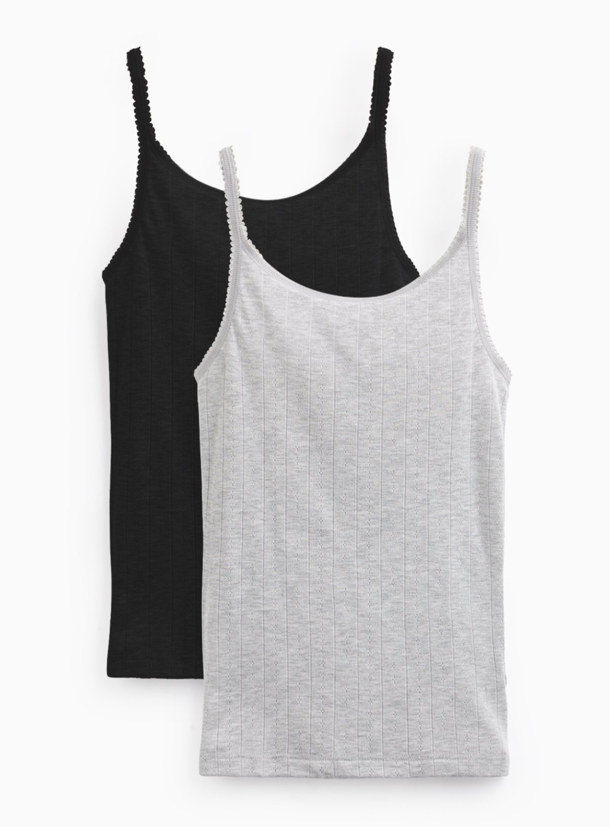 Grey & Black Thermal Tops 2-Pack XL