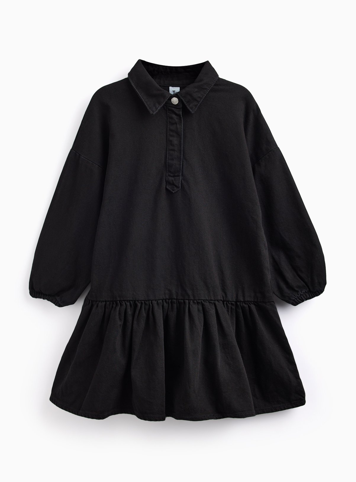 Black Denim Long Sleeve Shirt Dress 10 years