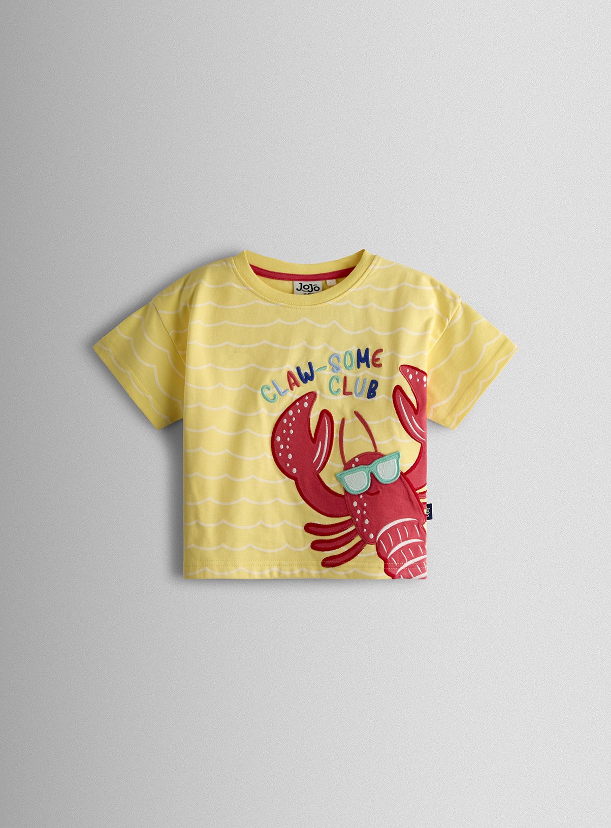 JOJO MAMAN BÉBÉ Lobster Character Applique T Shirt 5-6 Years