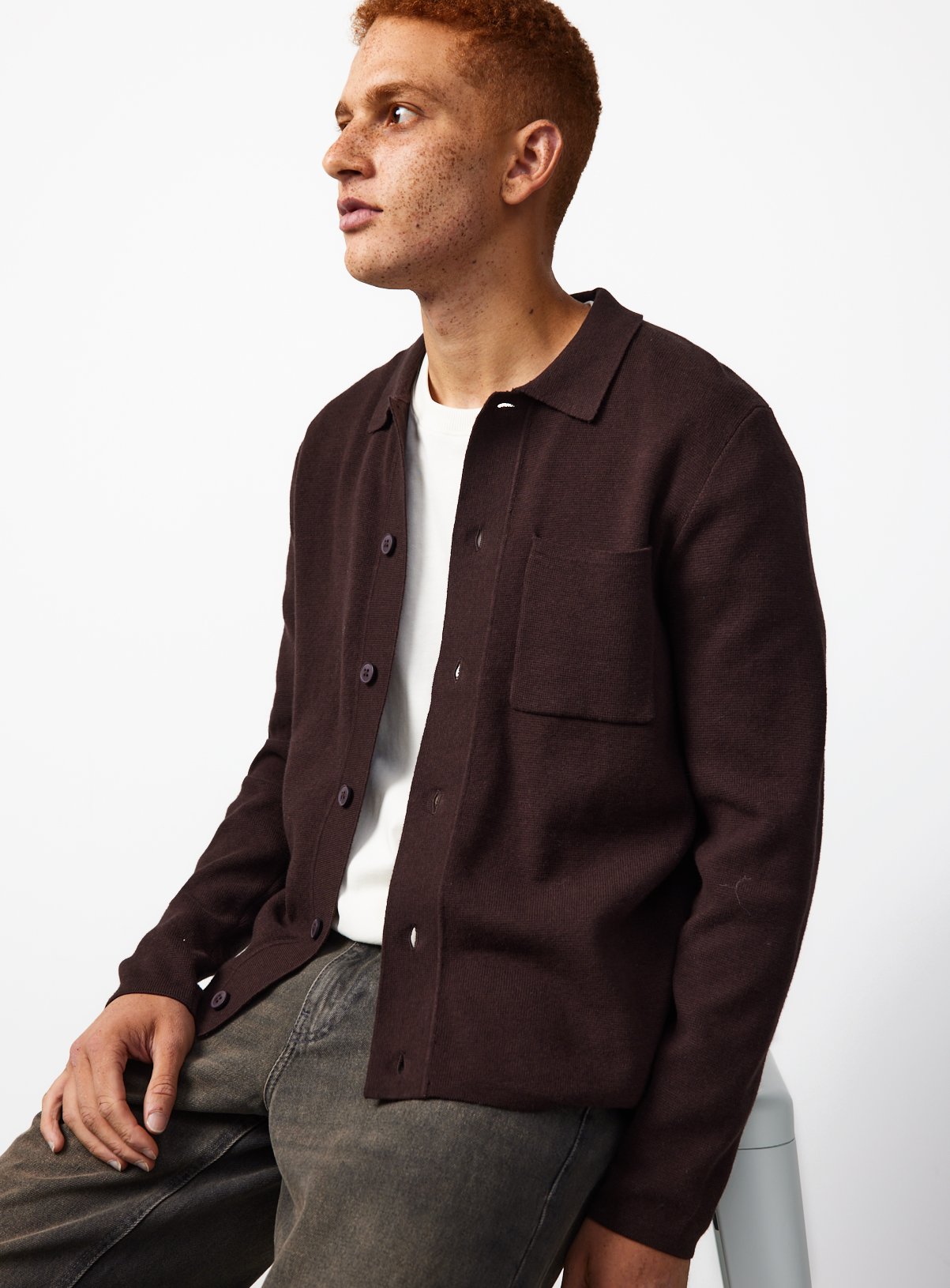 Half Milano Button Through Cardigan 