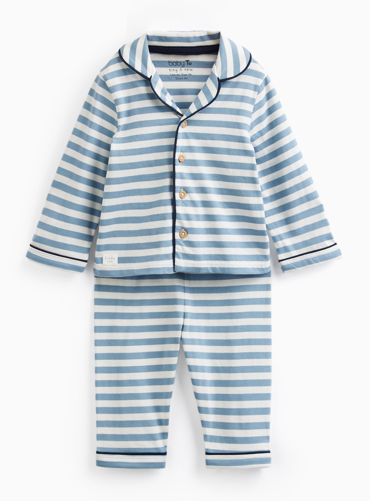 Blue Stripe Print Traditional Pyjamas 