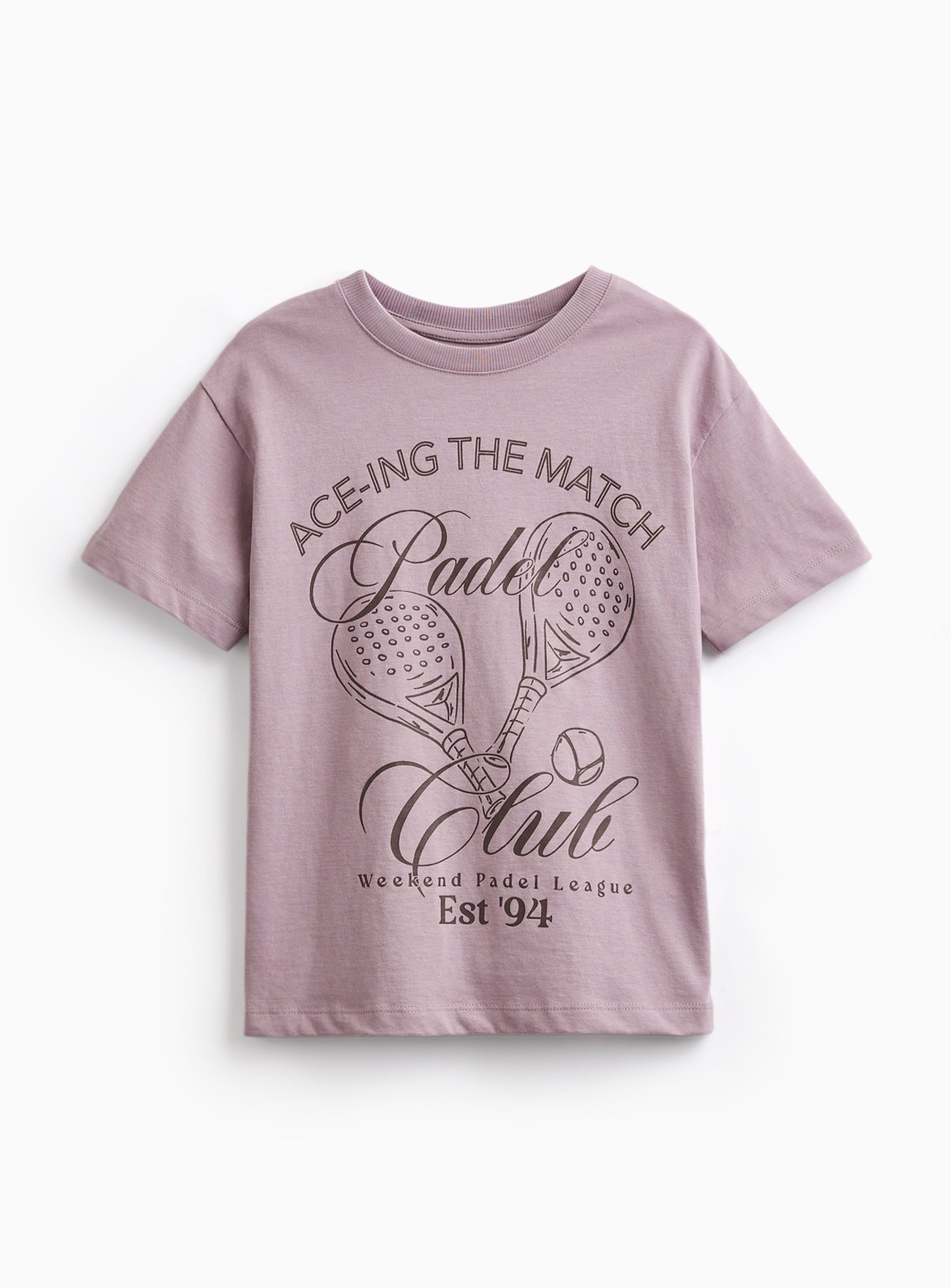 Purple Padel Graphic Print T-Shirt 10 years