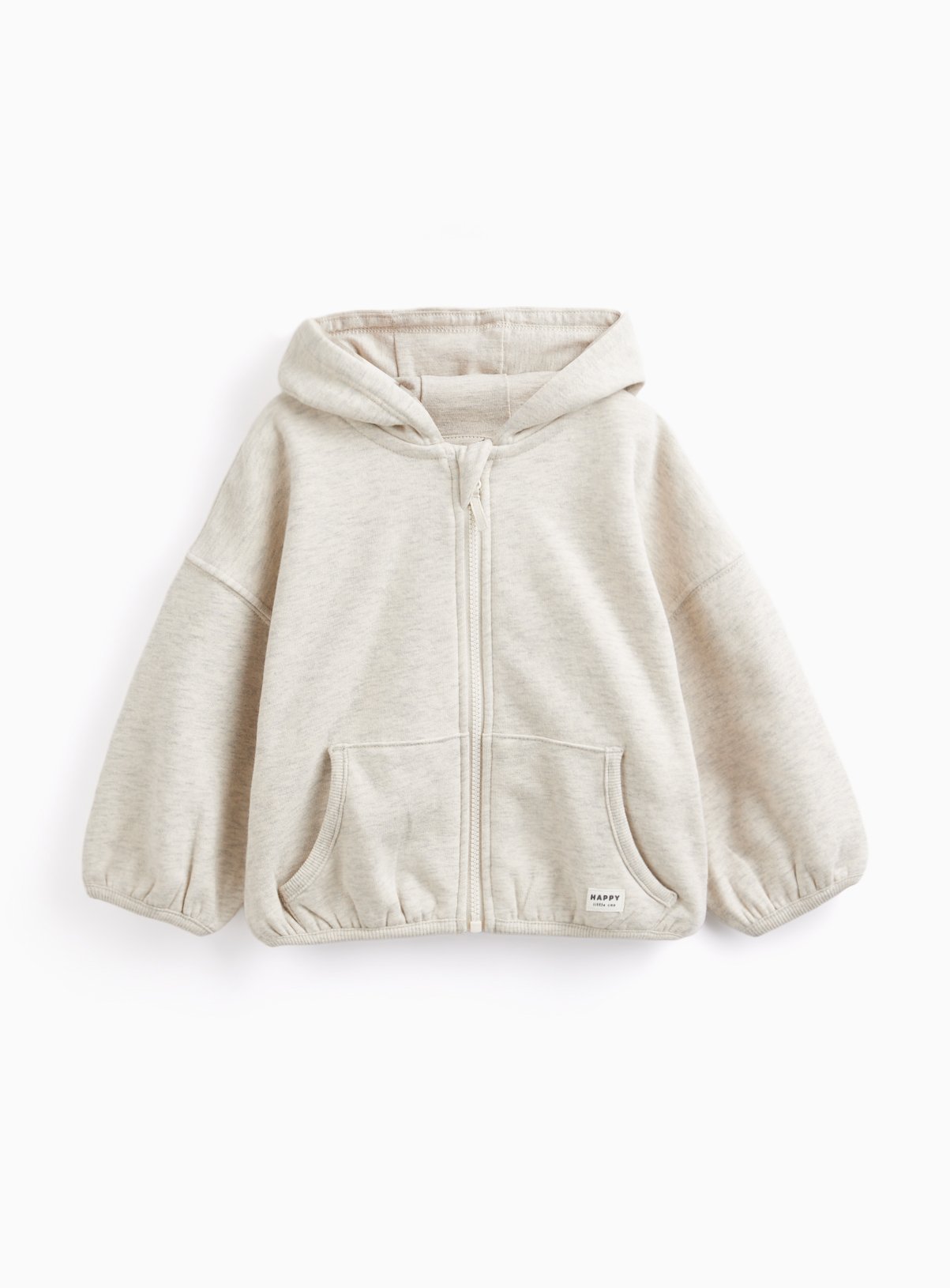 Cream Zip Through Hoodie 3-6 months