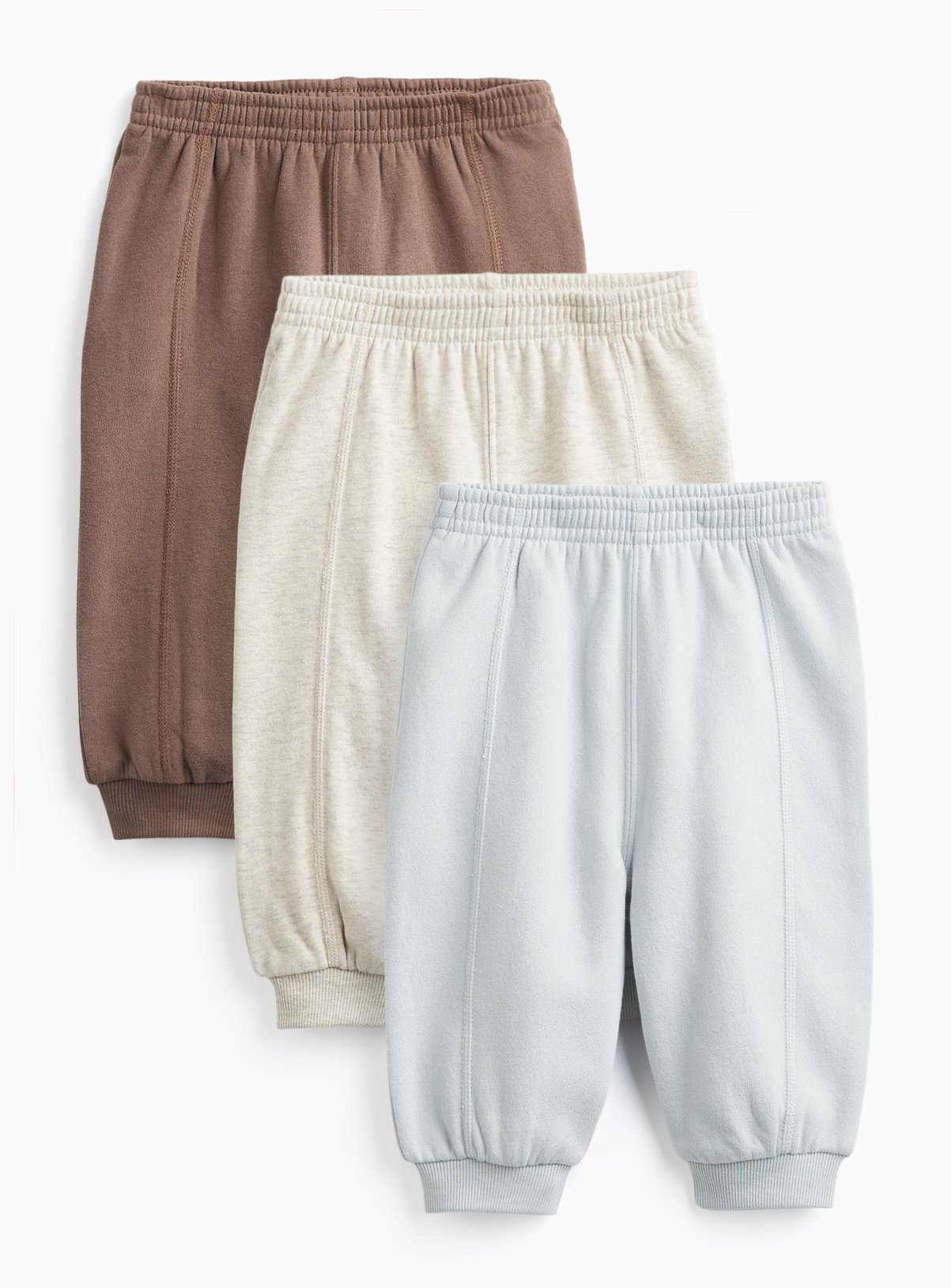 Blue & Brown Joggers 3 Pack 3-6 months