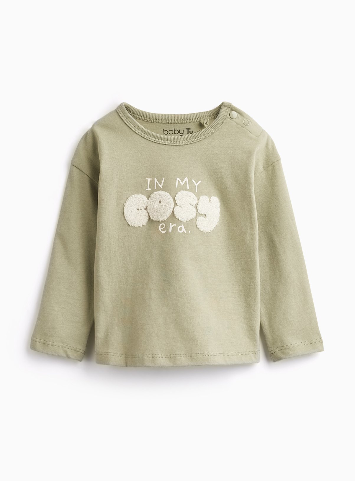 Green In My Cosy Era Graphic Long Sleeve T-Shirt 