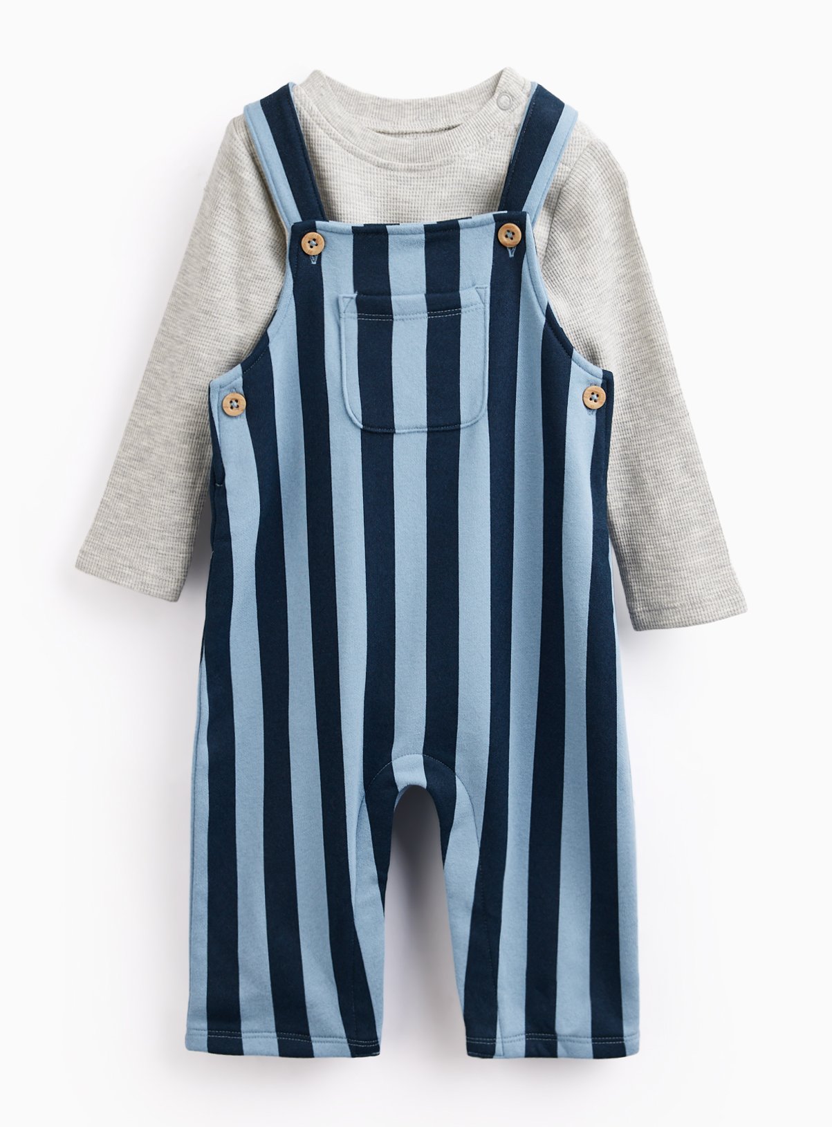 Stripe Dungaree & Bodysuit Set 6-9 months