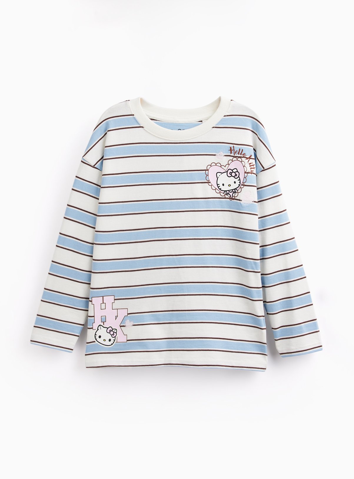 Hello Kitty Stripe Long Sleeve Top 