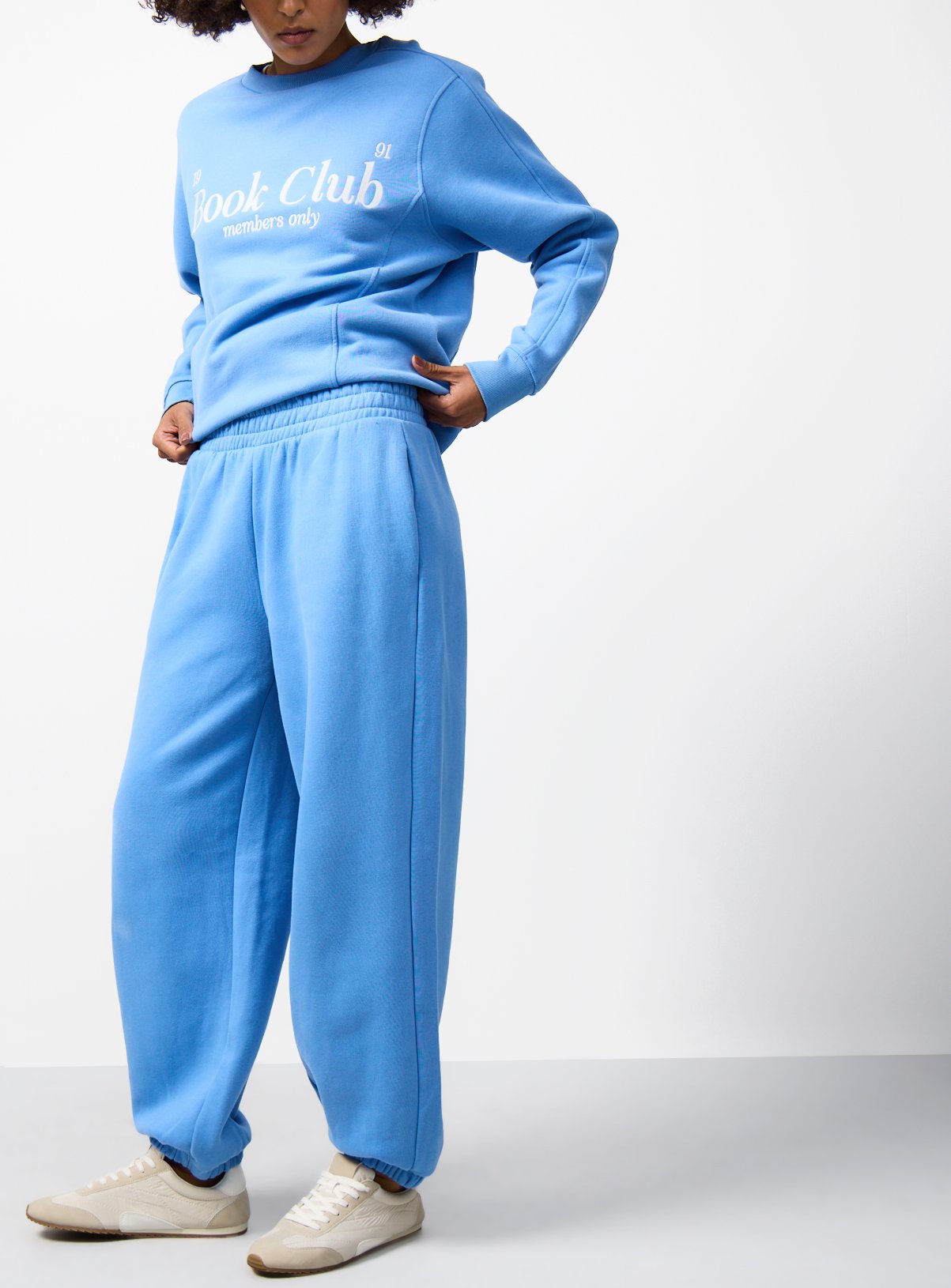 Blue Balloon Leg Co-ord Joggers 