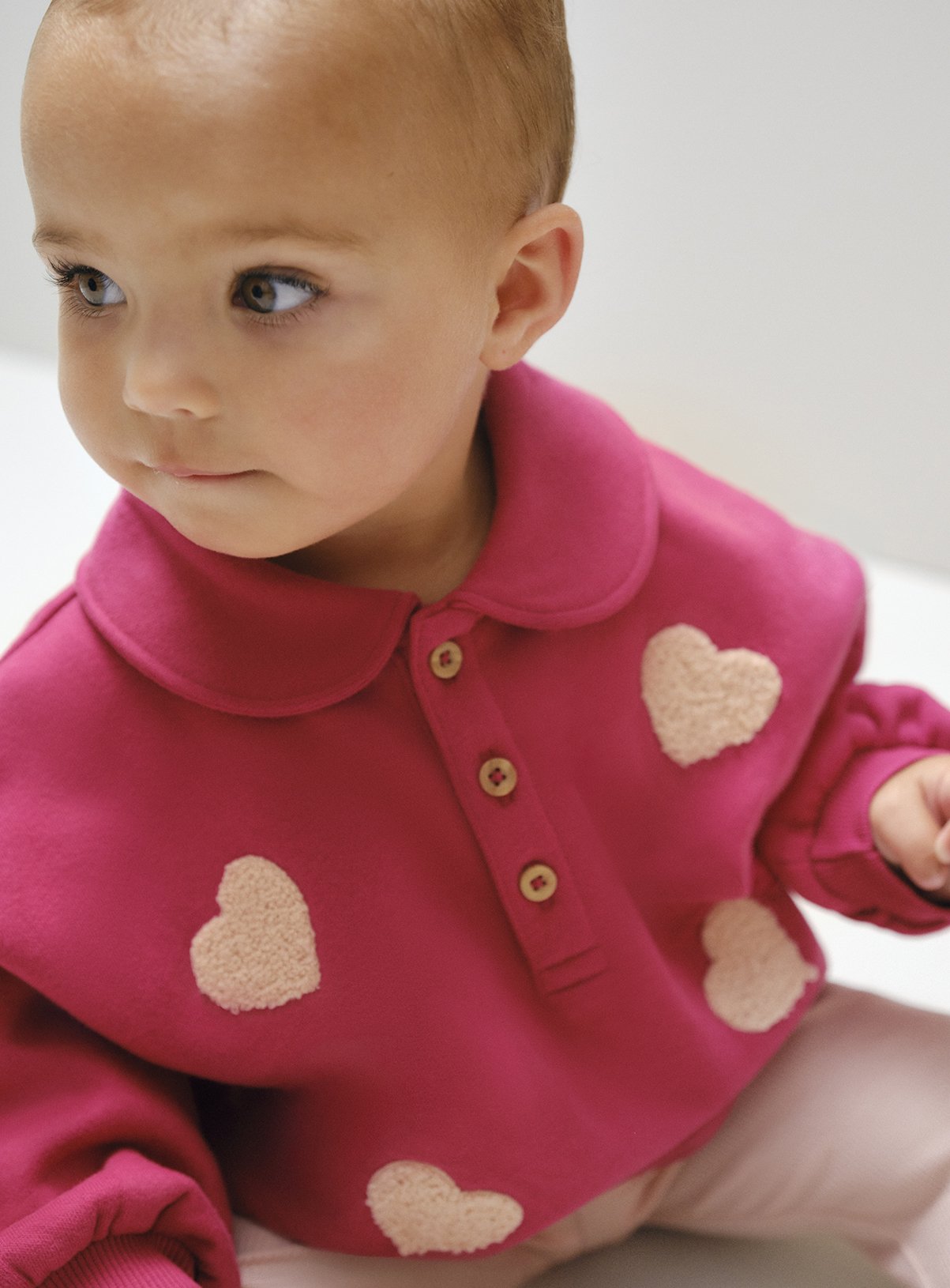Red Heart Knitted Jumper & Leggings Set Up to 3 mths