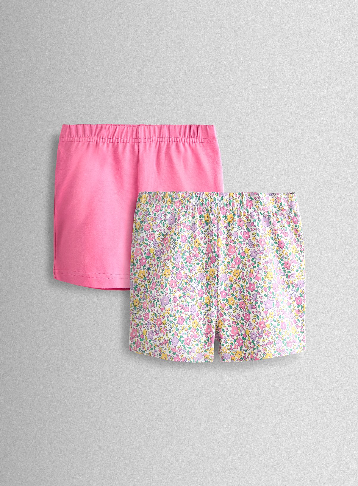 JOJO MAMAN BÉBÉ 2 Pack Ditsy Shorts 3-4 Years