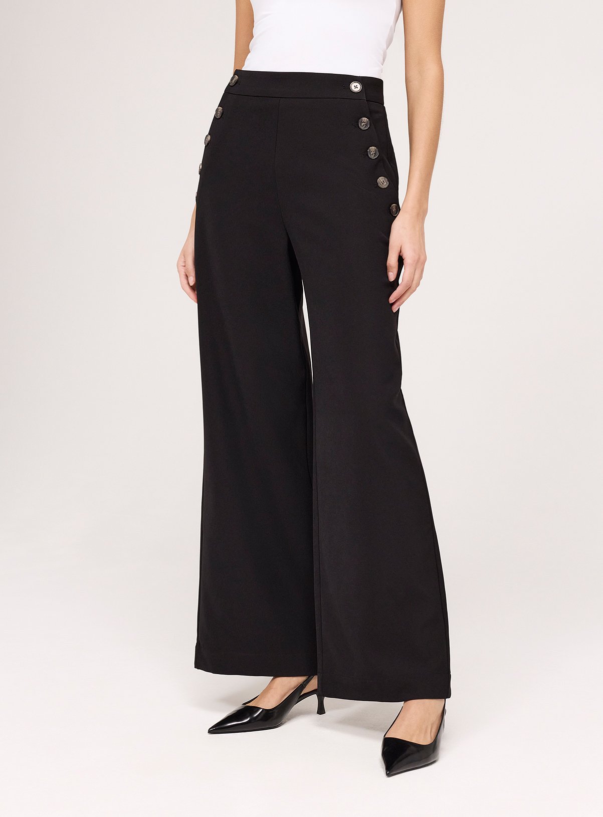 FINERY Nellie Gaberdine Trouser Black 