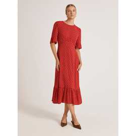 FINERY Sylvie Dress Red Spot