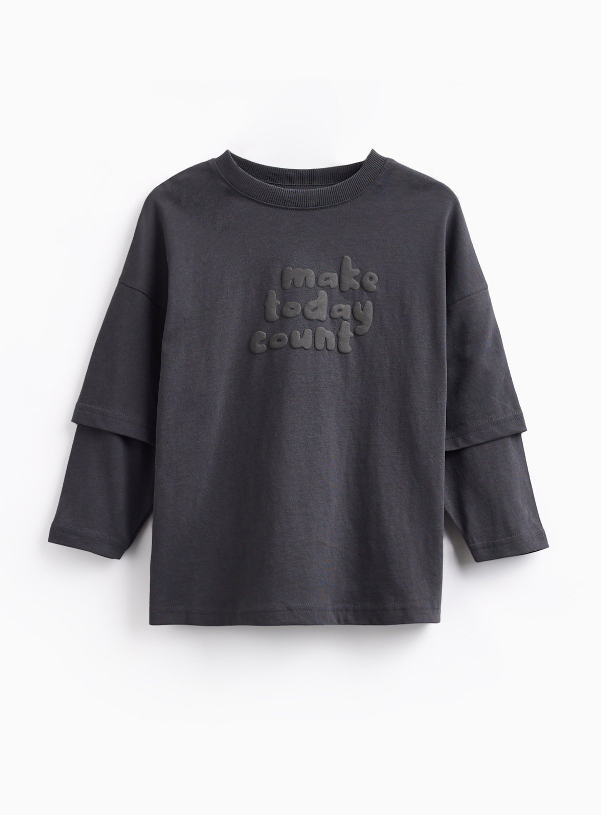 Charcoal Make Every Day Count Graphic T-Shirt 7-8 years