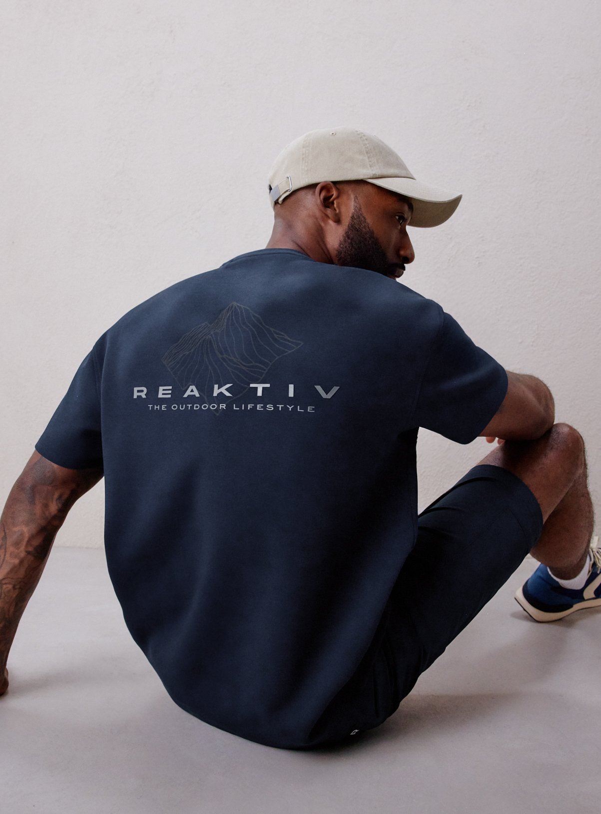 REAKTIV Navy Athleisure Graphic Tee 