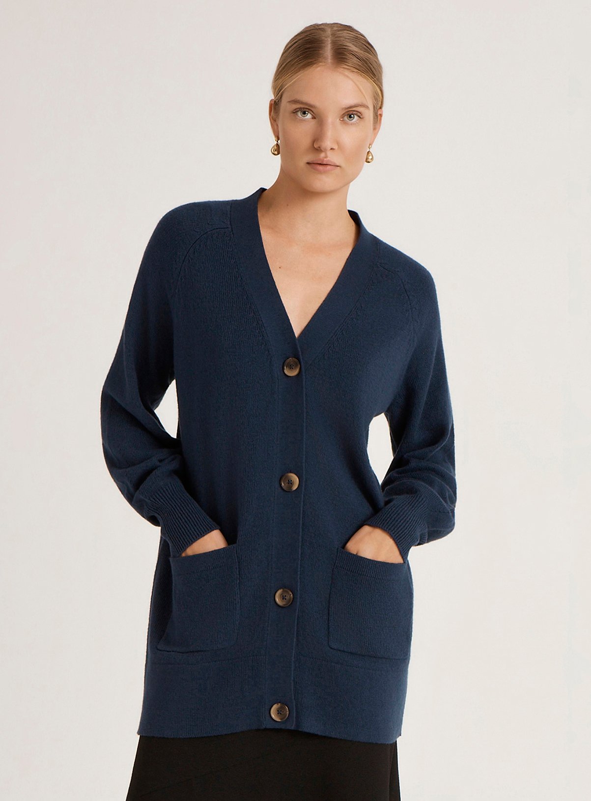 FINERY Mila Cardigan Navy 18