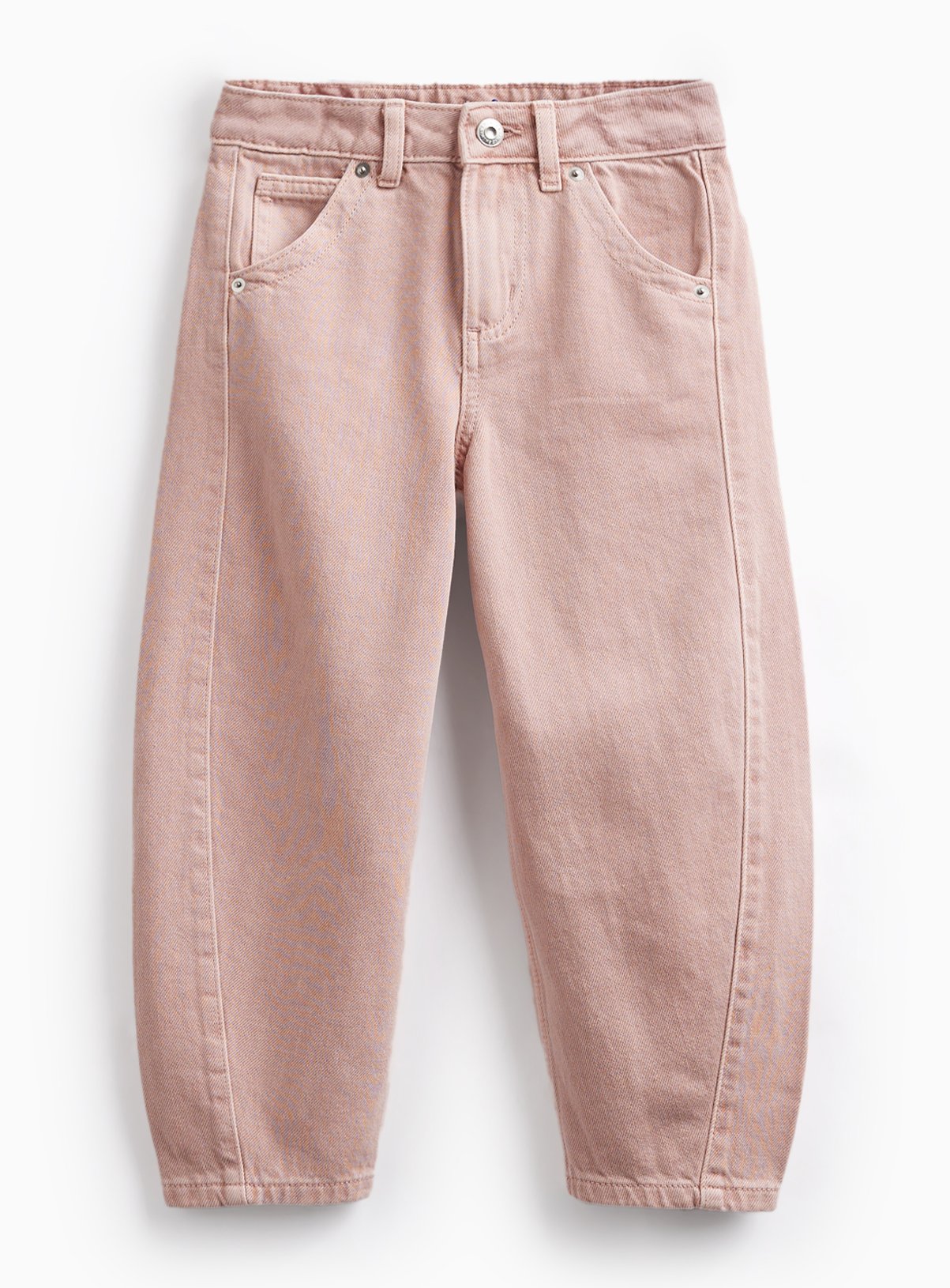 Pink Barrel Leg Jeans 