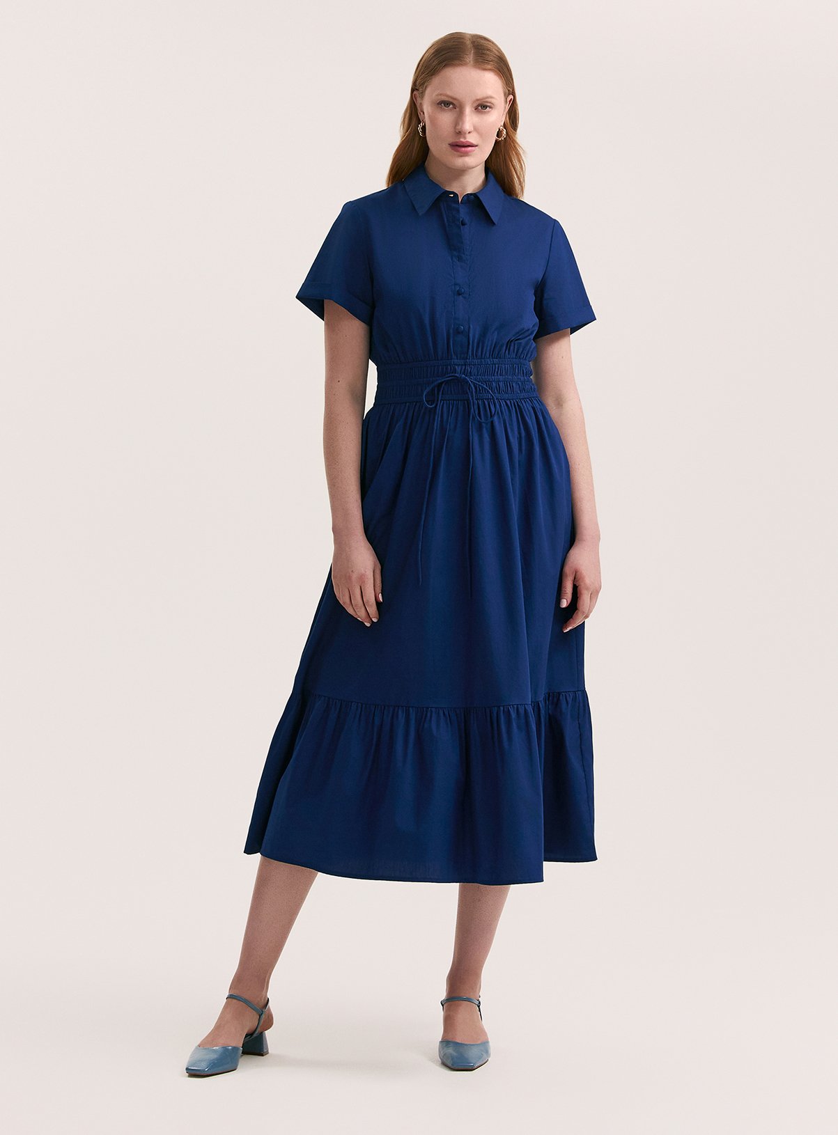 FINERY Penny Dress Indigo 12