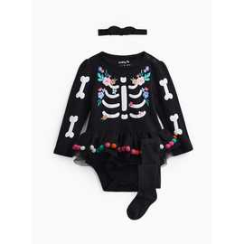 Day of the Dead Tutu Bodysuit Set
