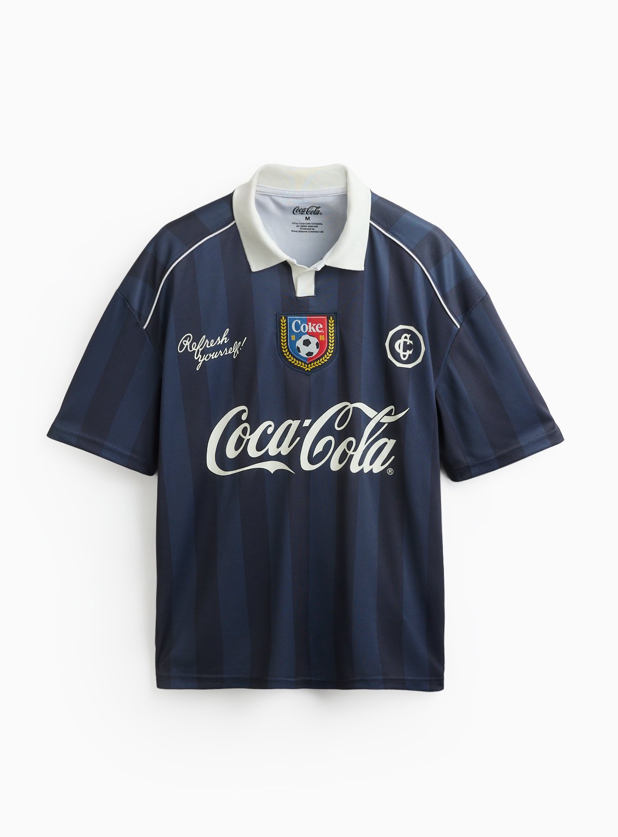 Coca Cola Retro Style Football Polo Shirt 