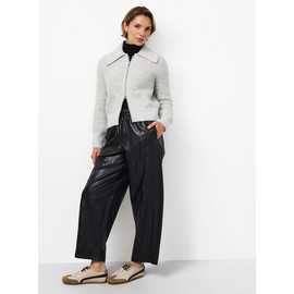 Relaxed Barrel Pull On Pu Trousers