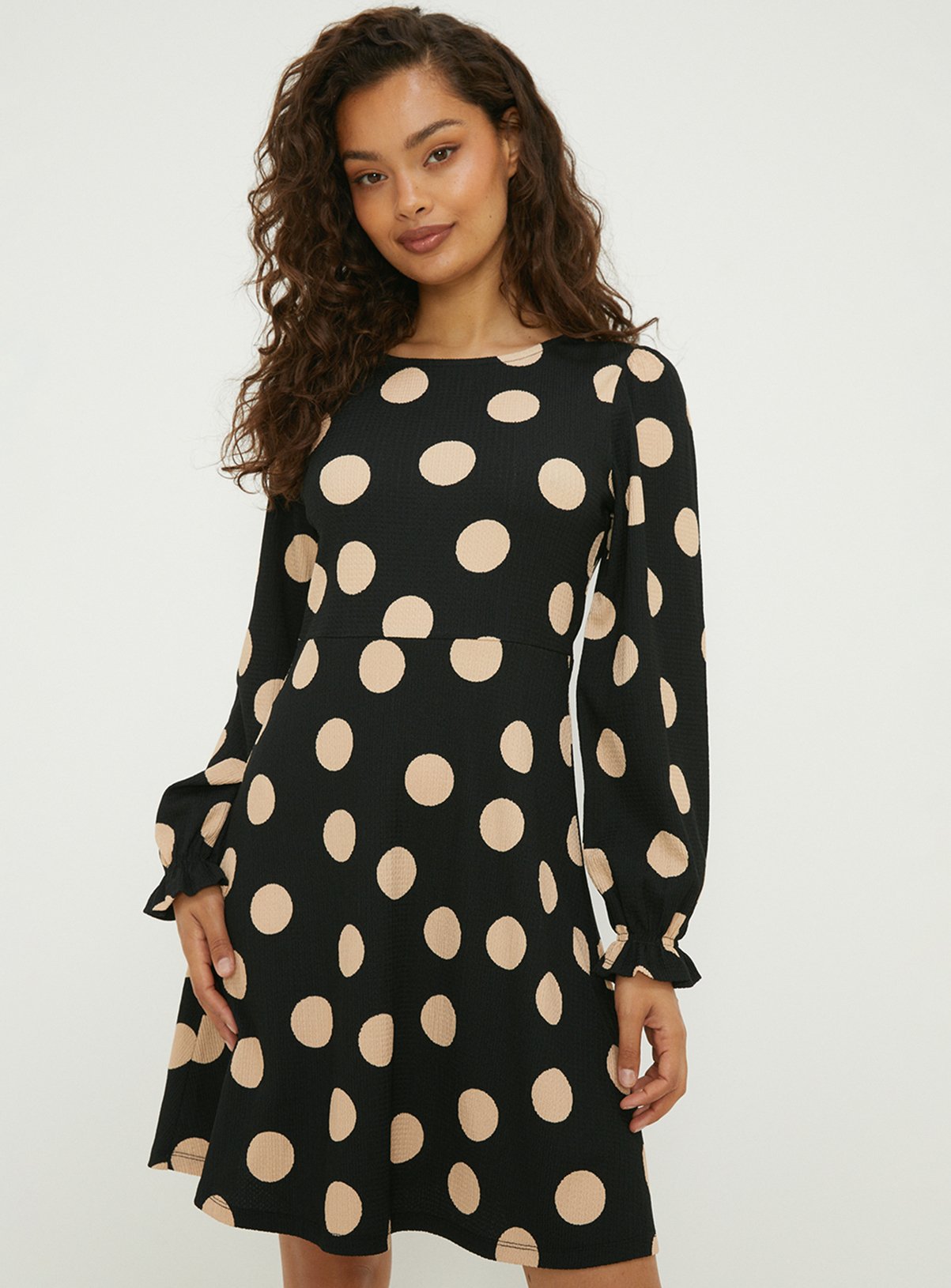 DOROTHY PERKINS Petite Spot Mini Dress 16