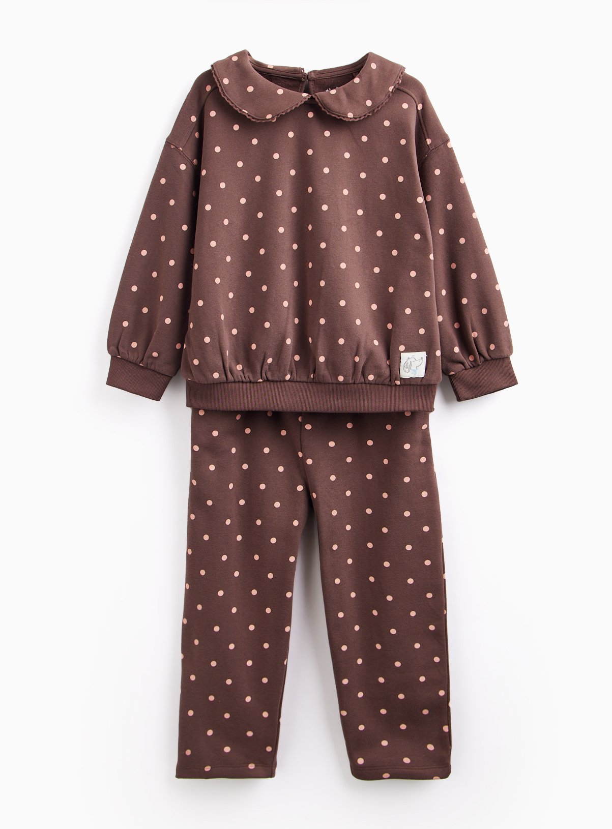 Collared Sweatshirt & Barrel Joggers Set 