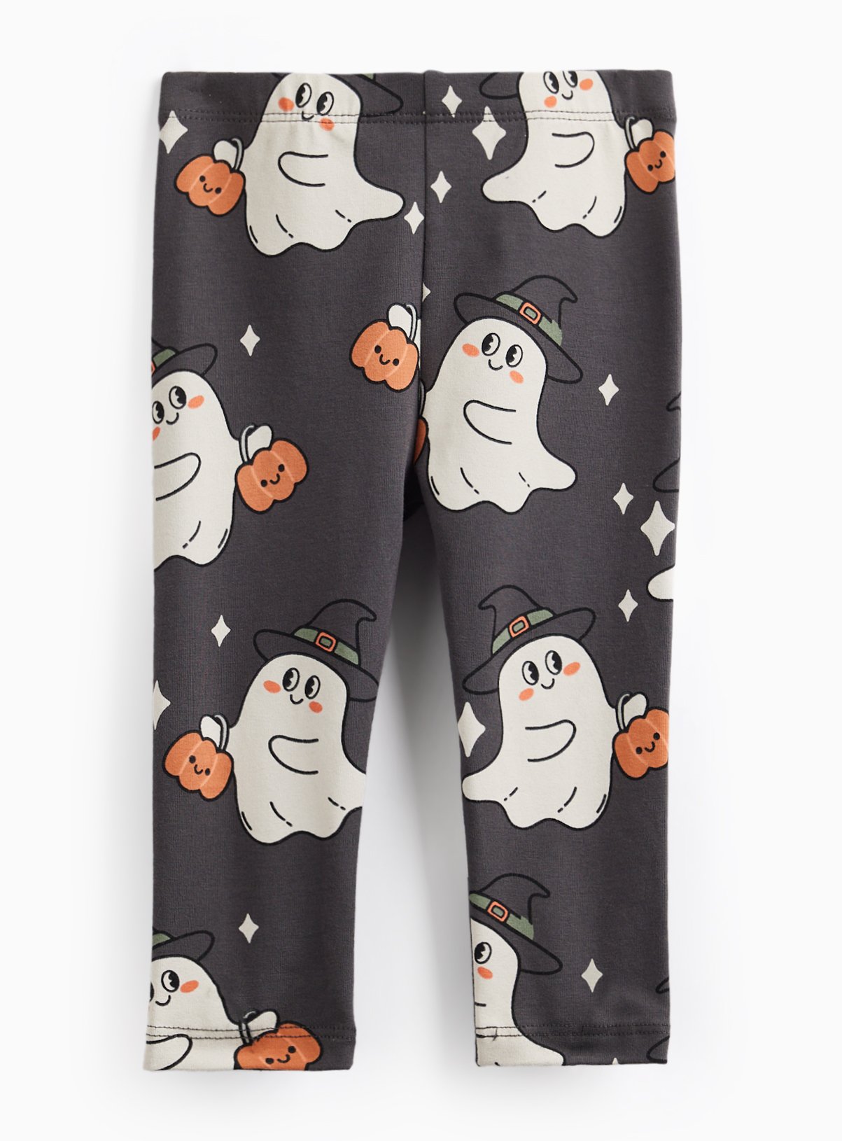 Black Halloween Print Leggings 