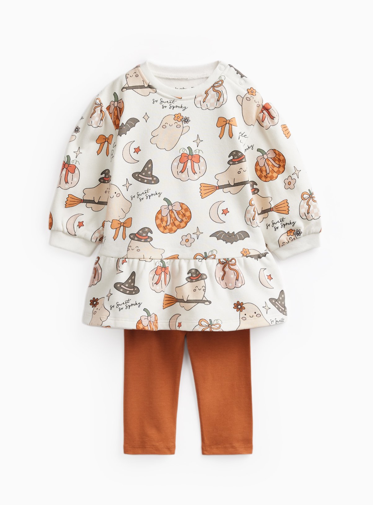 Halloween Top & Orange Bottoms 2 Piece Set 