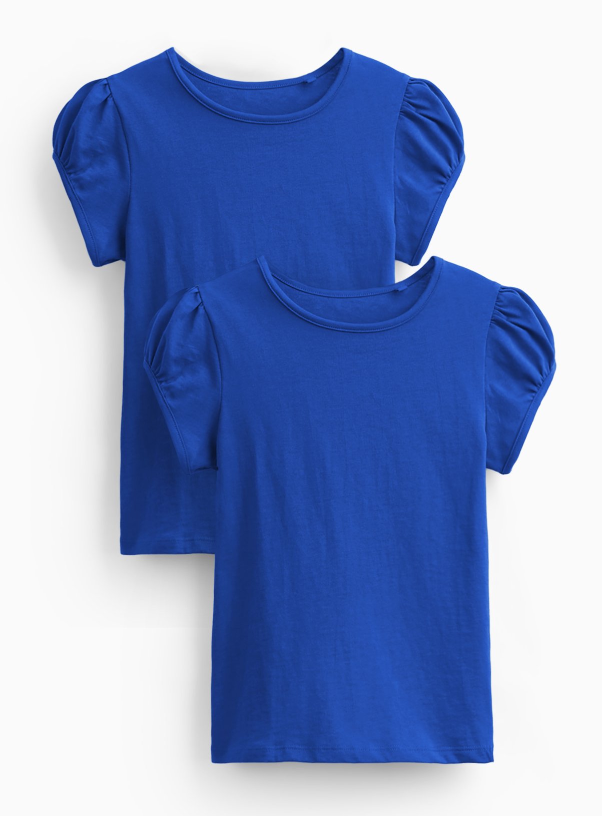 Blue Puff Sleeve T-Shirt 2 Pack 6 years