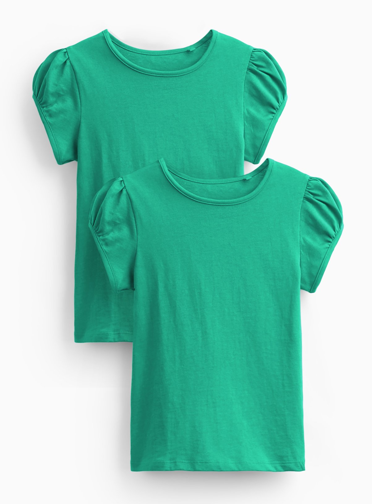 Green Puff Sleeve T-Shirt 2 Pack 12 years