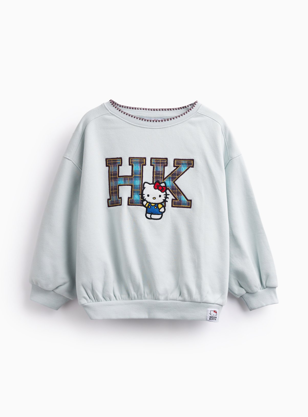 Light Blue Hello Kitty Varsity Sweatshirt  7-8 years