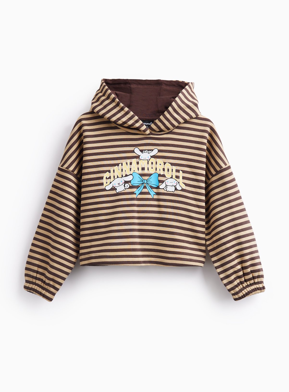 Yellow & Brown Striped Cinnamoroll Stripe Hoodie 