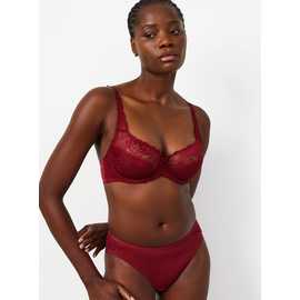Red Fleur Lace Full Cup Bra