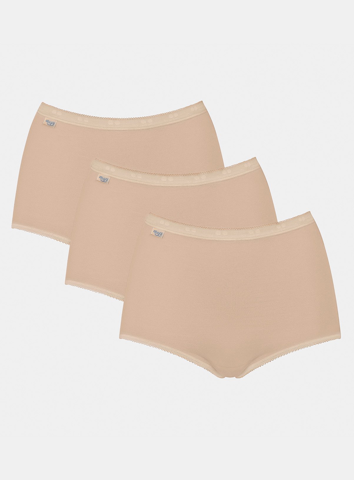 SLOGGI Basic Maxi Knickers 3 Pack Nude
